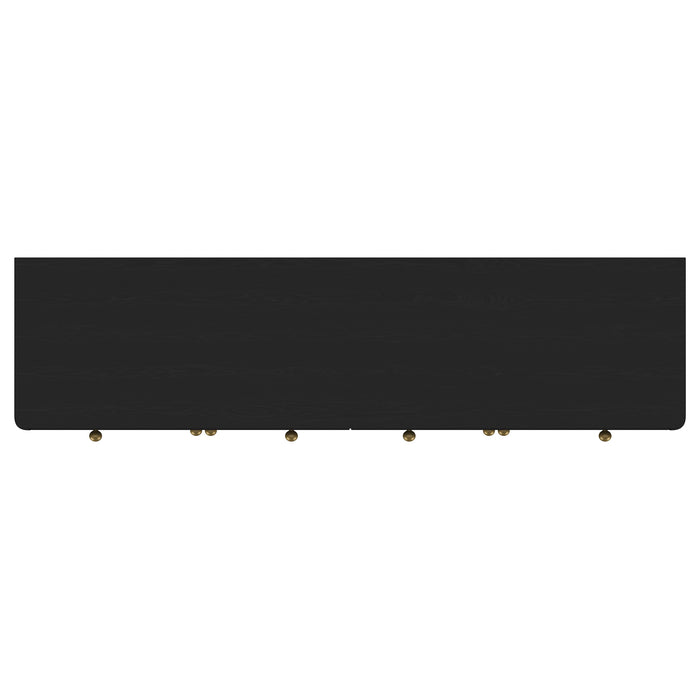 Black Arini 2-drawer cane door dining sideboard server by CoasterEveryday
