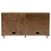 CoasterEveryday Arini 2-drawer cane door dining sideboard in sand wash finish, showcasing its stylish wood and cane design.
