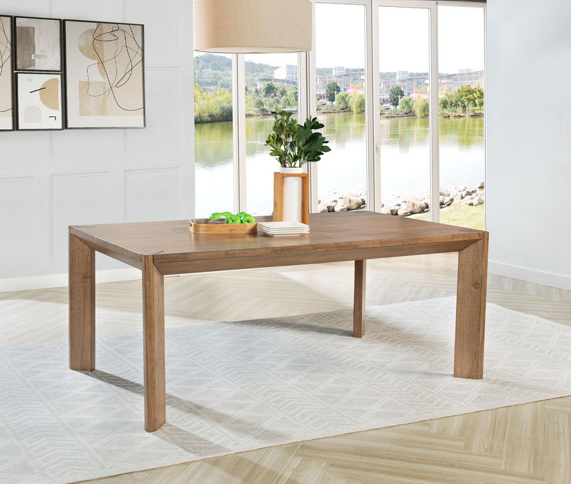 CoasterEveryday Bruner 72-inch rectangular wood dining table in natural brown finish