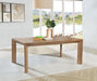 CoasterEveryday Bruner 72-inch rectangular wood dining table in natural brown finish