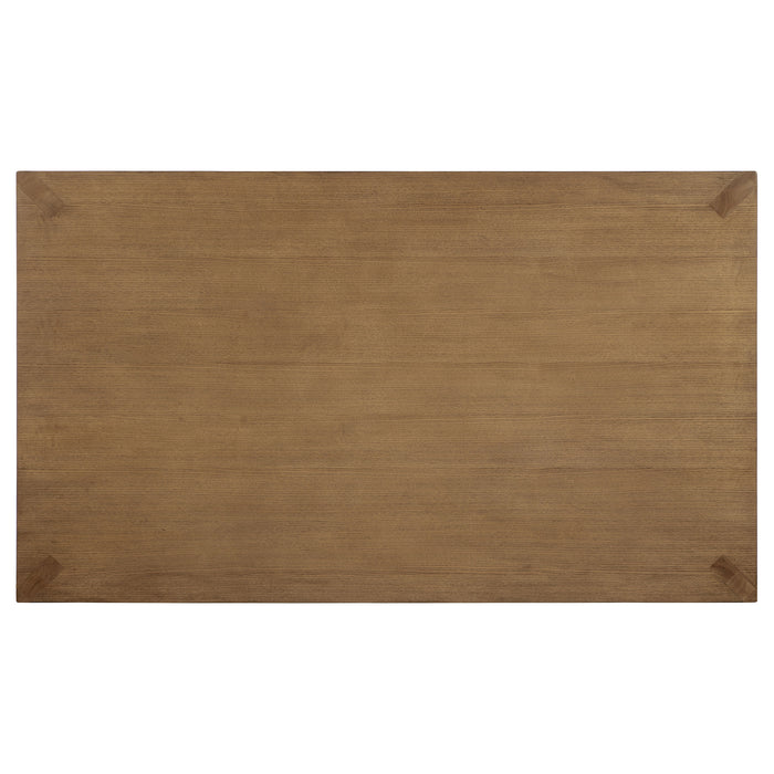 CoasterEveryday Bruner 72-inch rectangular wood dining table in natural brown finish