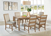 CoasterEveryday Bruner 72-inch rectangular wood dining table in natural brown finish