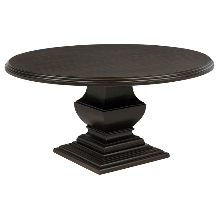 Twyla 60-inch Round Wood Dining Room Table Dark Cocoa