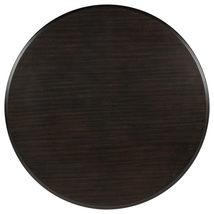 Twyla 60-inch Round Wood Dining Room Table Dark Cocoa