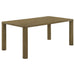 Castlewood 7-piece rectangular dining set with brown oak finish, includes table and six chairs, made by CoasterEveryday.
