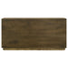 Castlewood 71-inch brown oak dining sideboard buffet server with storage cabinets and drawers, made of wood furniture.