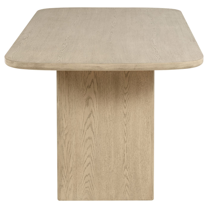 Kailani 7-piece Wood Counter Height Dining Set Beige Oak