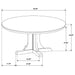 CoasterEveryday Hartville 5-piece round dining table set with natural light brown wood finish, includes table and chairs, modern furniture.