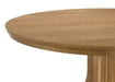 CoasterEveryday Hartville 7-piece round dining table set with natural light brown wood finish and matching chairs, elegant furniture for dining room