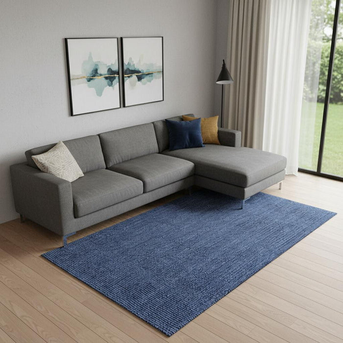 12' X 15' Jute Handmade Area Rug (684882) - Navy Blue
