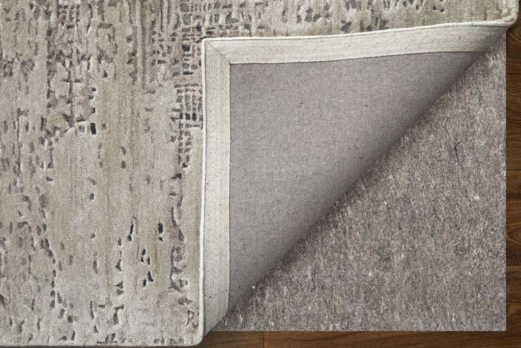 8' X 10' Abstract Hand Tufted Area Rug - Brown