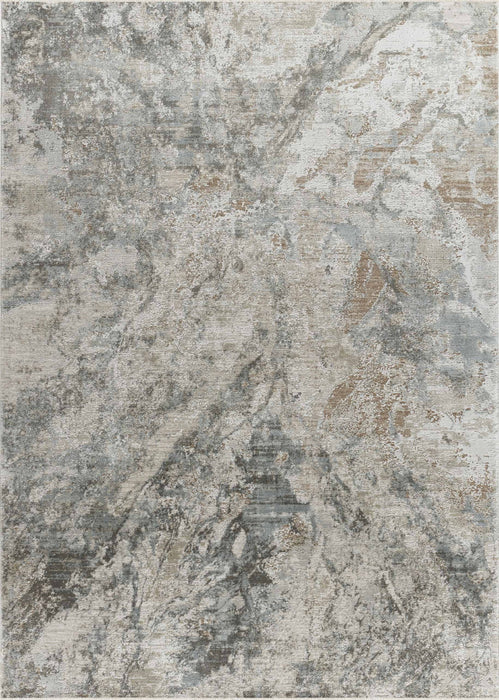 7.9' x 10.1' Abstract Power Loom Area Rug - Beige