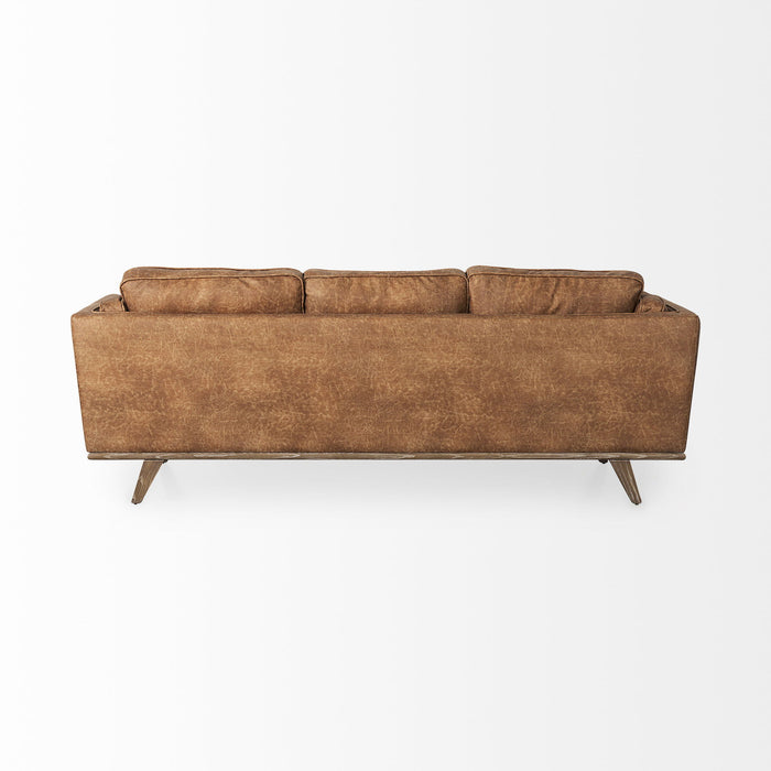 Leather Sofa - Brown