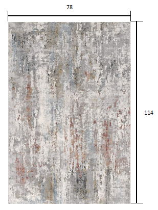 7' x 10' Abstract Pattern Area Rug - Gray