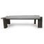 Concrete Rectangular Coffee Table - Walnut And Dark Gray