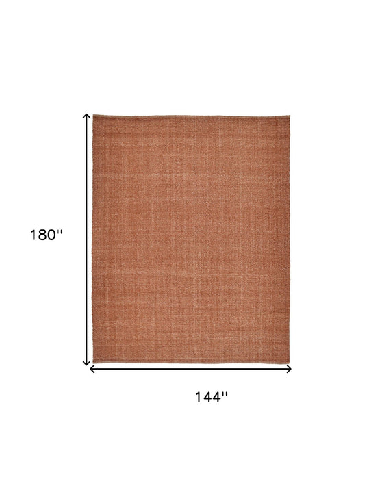 12' x 15' Hand Woven Area Rug - Orange