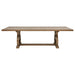 CoasterEssence Brockway 7-piece extension leaf dining set in barley brown finish