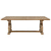 Brockway 104-inch extension leaf dining table by CoasterEssence in barley brown wood with a sturdy rectangular design