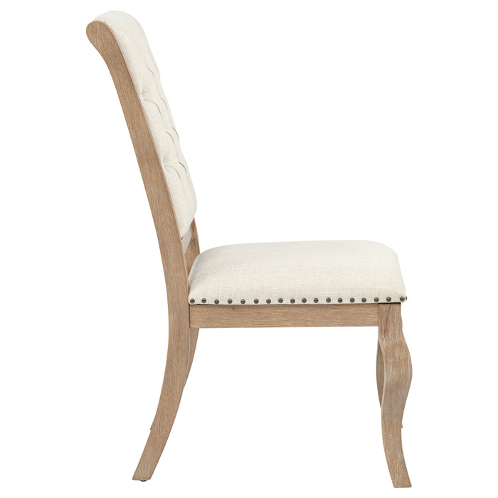 Brockway Upholstered Dining Chair Barley Brown (Set of 2)