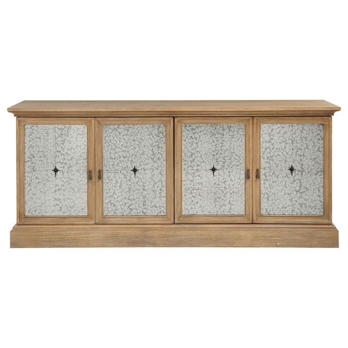 Brockway 4-door Dining Sideboard Buffet Cabinet Barley Brown