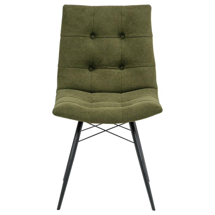 Aiken Fabric Upholstered Dining Side Chair Forest Green (Set of 4)