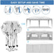 Giga 10x20 ft portable pop-up canopy tent with removable sidewalls, carry bag, and weight bags for outdoor events.