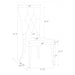 CoasterElevations Kerwin 7-piece rectangular dining table set in grey with chrome accents, featuring a modern furniture design.