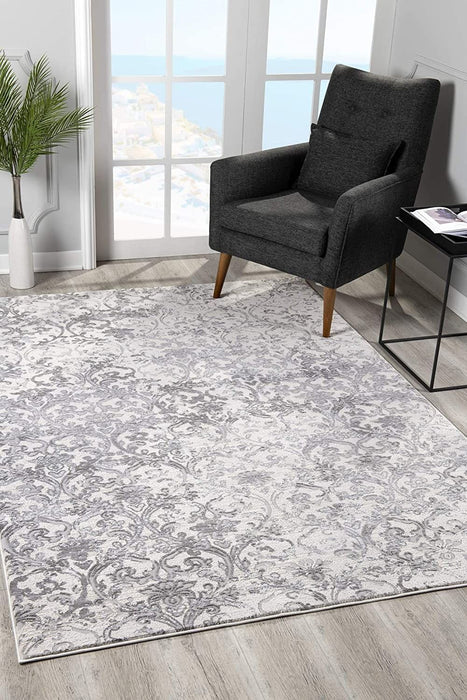 8' x 11' Toile Power Loom Area Rug - Cream