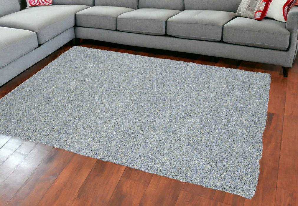 8' x 11' Heather Indoor Shag Rug - Blue