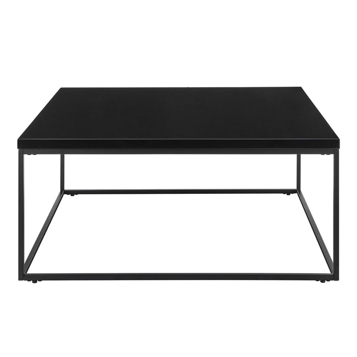 Metal Square Coffee Table - Black