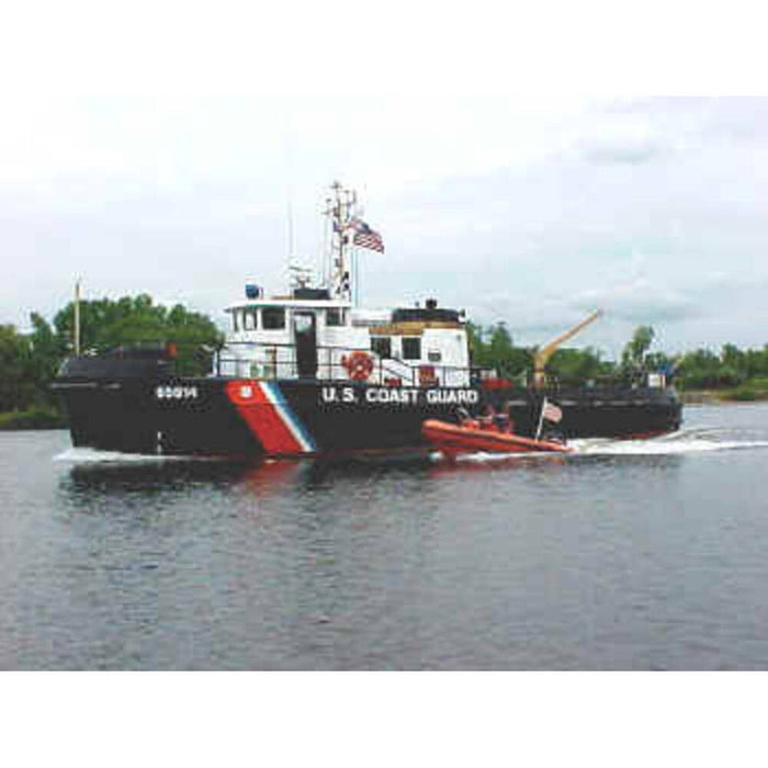 Hand Painted Model Boat (624541) - Black / White