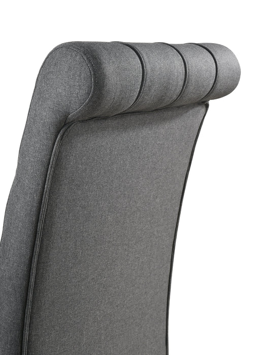 Alana Fabric Upholstered Dining Side Chair Grey (Set of 2)