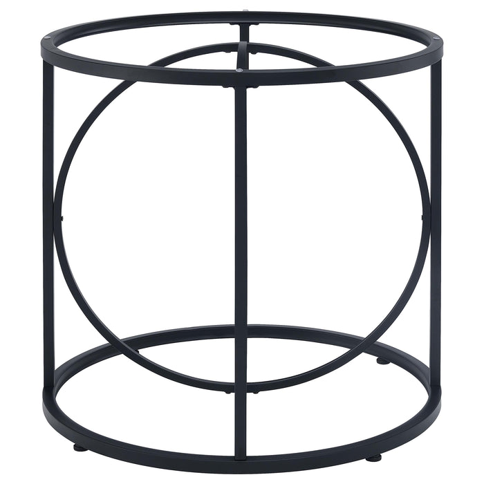 Levy Loop Metal Dining Table Base Matte Black