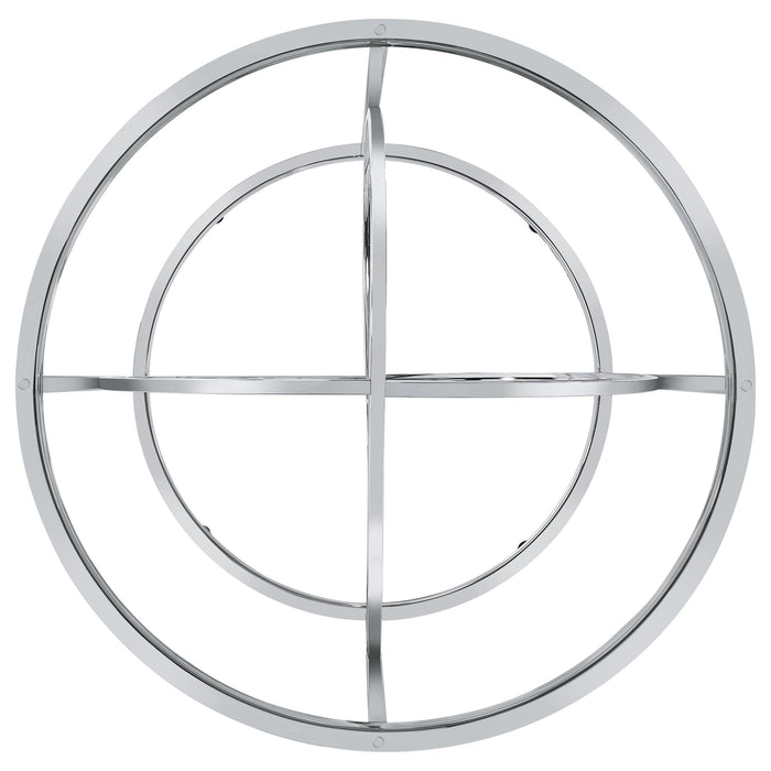 Levy Loop Metal Dining Table Base Chrome