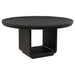 Leandro 5-piece round dining set with arm chairs in burnished black by CoasterEveryday