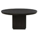 CoasterEveryday Leandro 5-piece round dining set with arm chairs in burnished black