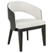 CoasterEveryday Leandro 5-piece round dining set with arm chairs in burnished black