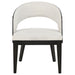CoasterEveryday Leandro 5-piece round dining set with arm chairs in burnished black