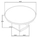 CoasterEveryday Leandro 5-piece round dining set with arm chairs in burnished black