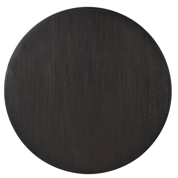 CoasterEveryday Leandro 7-piece round dining set with arm chairs in burnished black