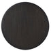 CoasterEveryday Leandro 7-piece round dining set in burnished black with table and six chairs