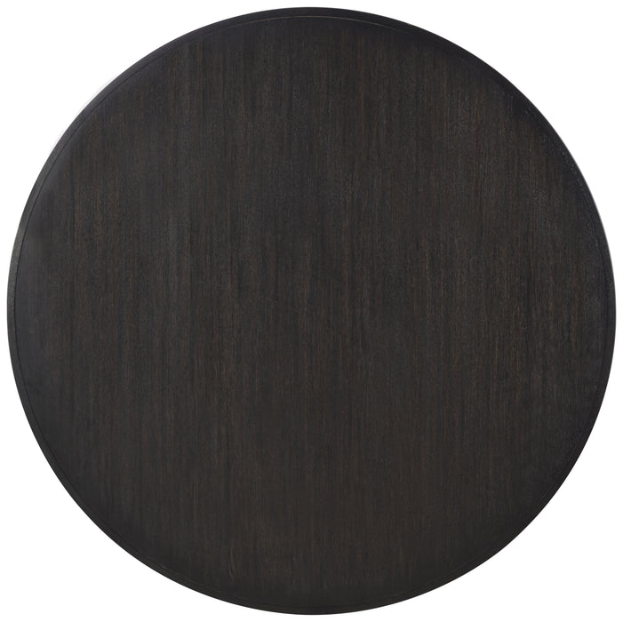 Leandro 60-inch Round Dining Table Burnished Black