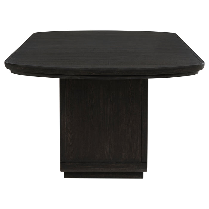 Leandro 78-inch Extension Dining Room Table Burnished Black