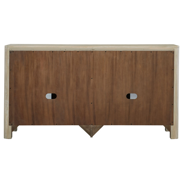 Solano Sliding Door Dining Sideboard Server Weathered Mango