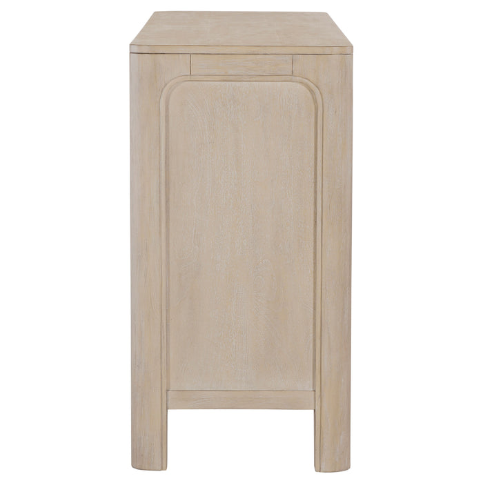 Solano Sliding Door Dining Sideboard Server Weathered Mango
