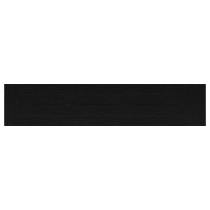 CoasterEveryday Florence black 4-door dining sideboard buffet with distressed finish, wooden furniture for kitchen or dining room.