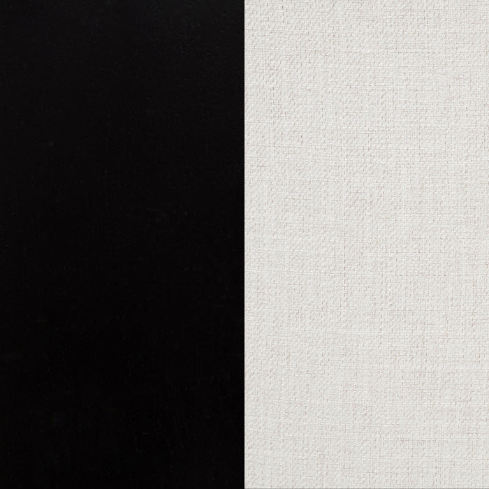Baney Fabric Upholstered Dining Side Chair Cream and Black
