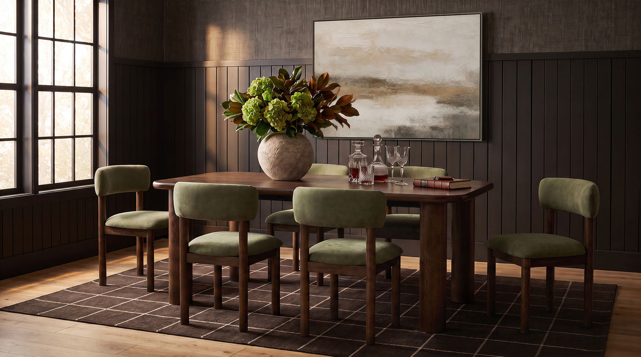 Faulkner 84-inch Extension Wood Dining Table Brown Oak