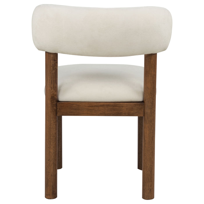 Faulkner Upholstered Dining Side Chair Cream (Set of 2)