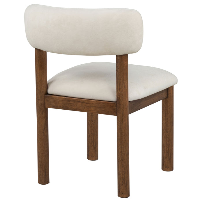 Faulkner Upholstered Dining Side Chair Cream (Set of 2)
